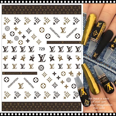 louis vuitton nails stickers|louis vuitton nail foil.